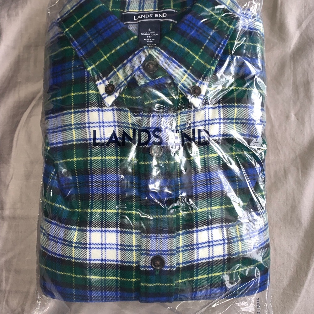 Lands End flannel